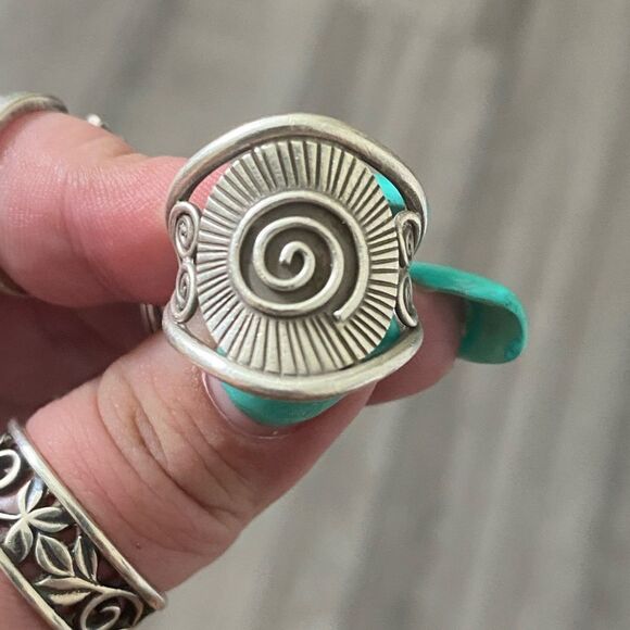 Vintage Sterling Silver Karma Ring - Picture 1 of 5